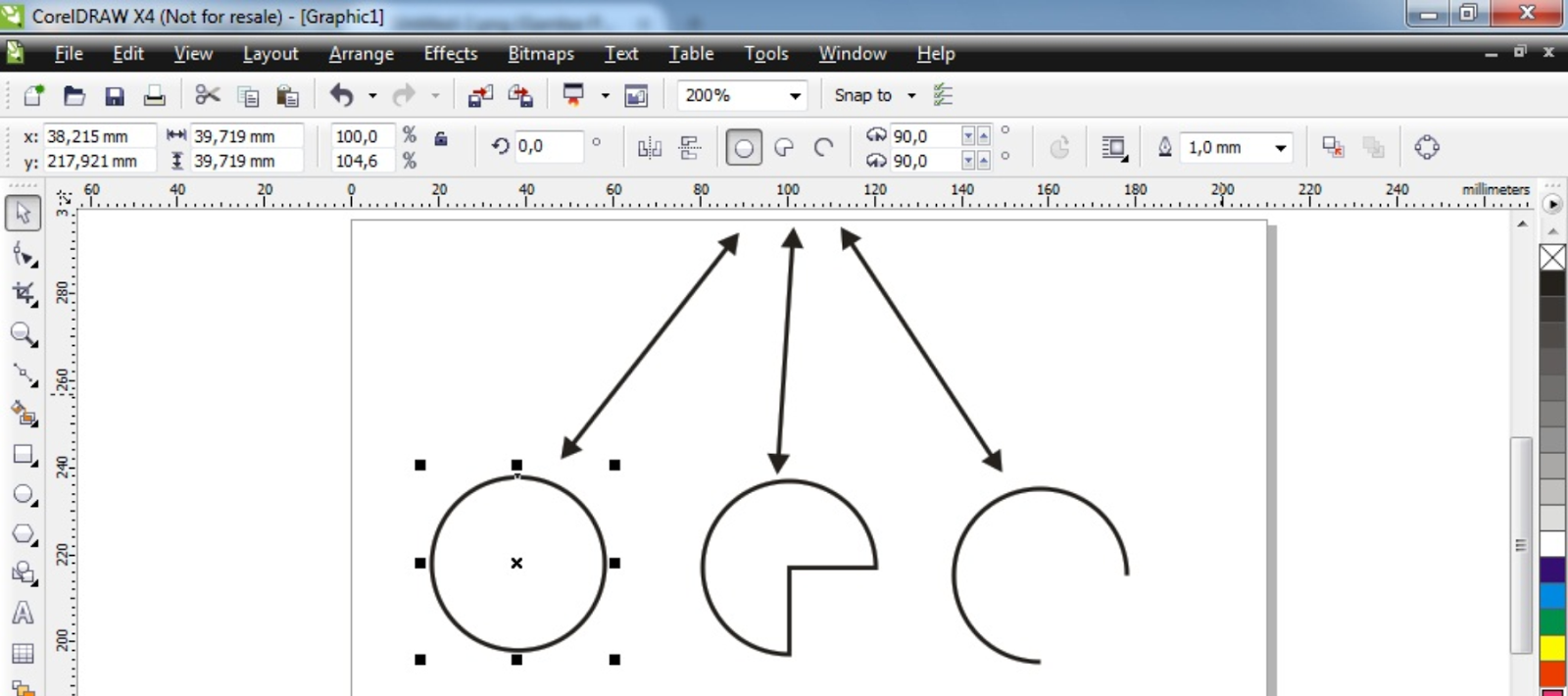 Овал в coreldraw